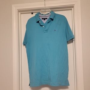 Men's Tommy Hilfiger brand polo in Teal-ish color, size Medium
